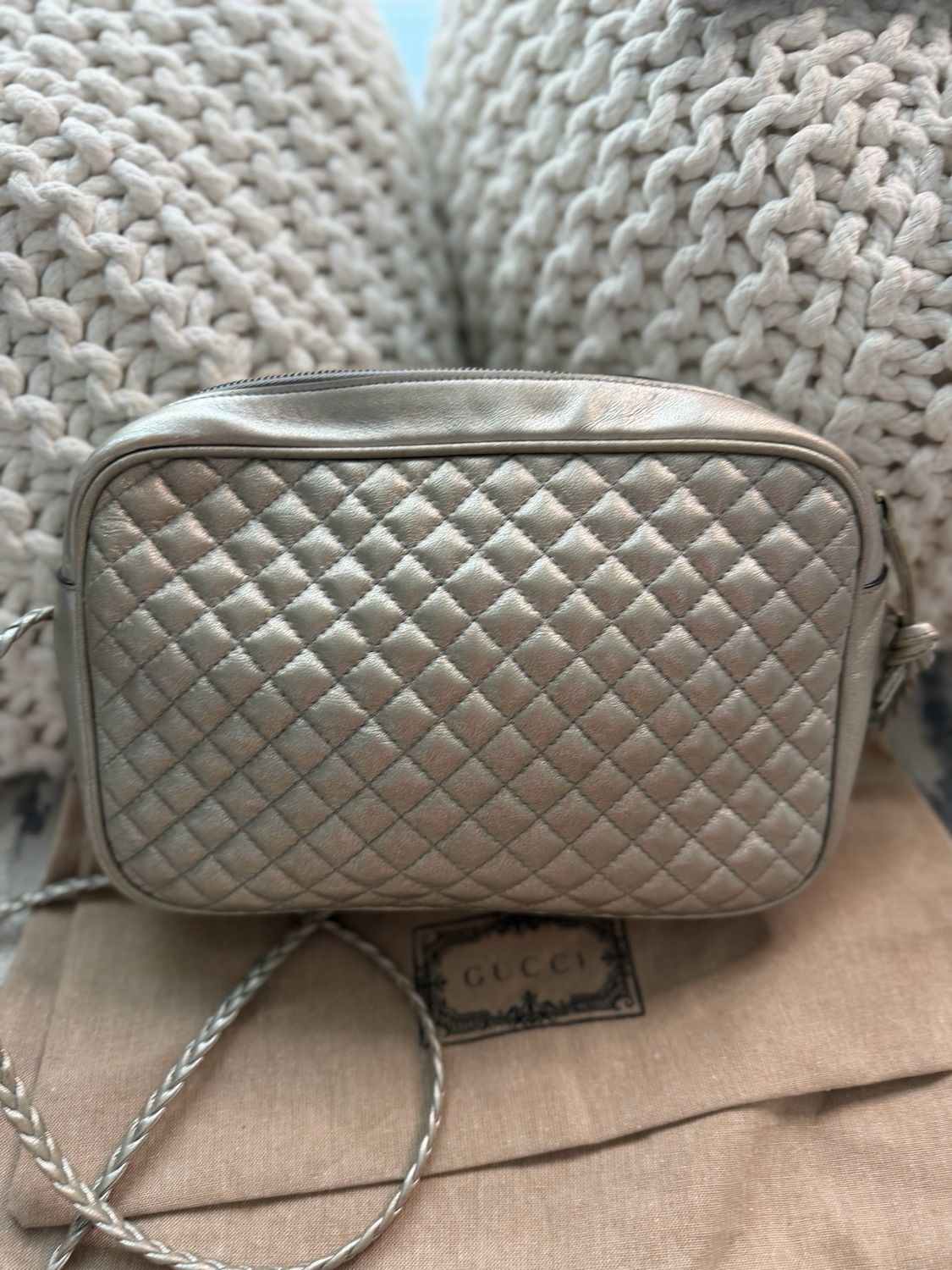 Gucci Trapuntata Quilted Camera Bag Crossbody
