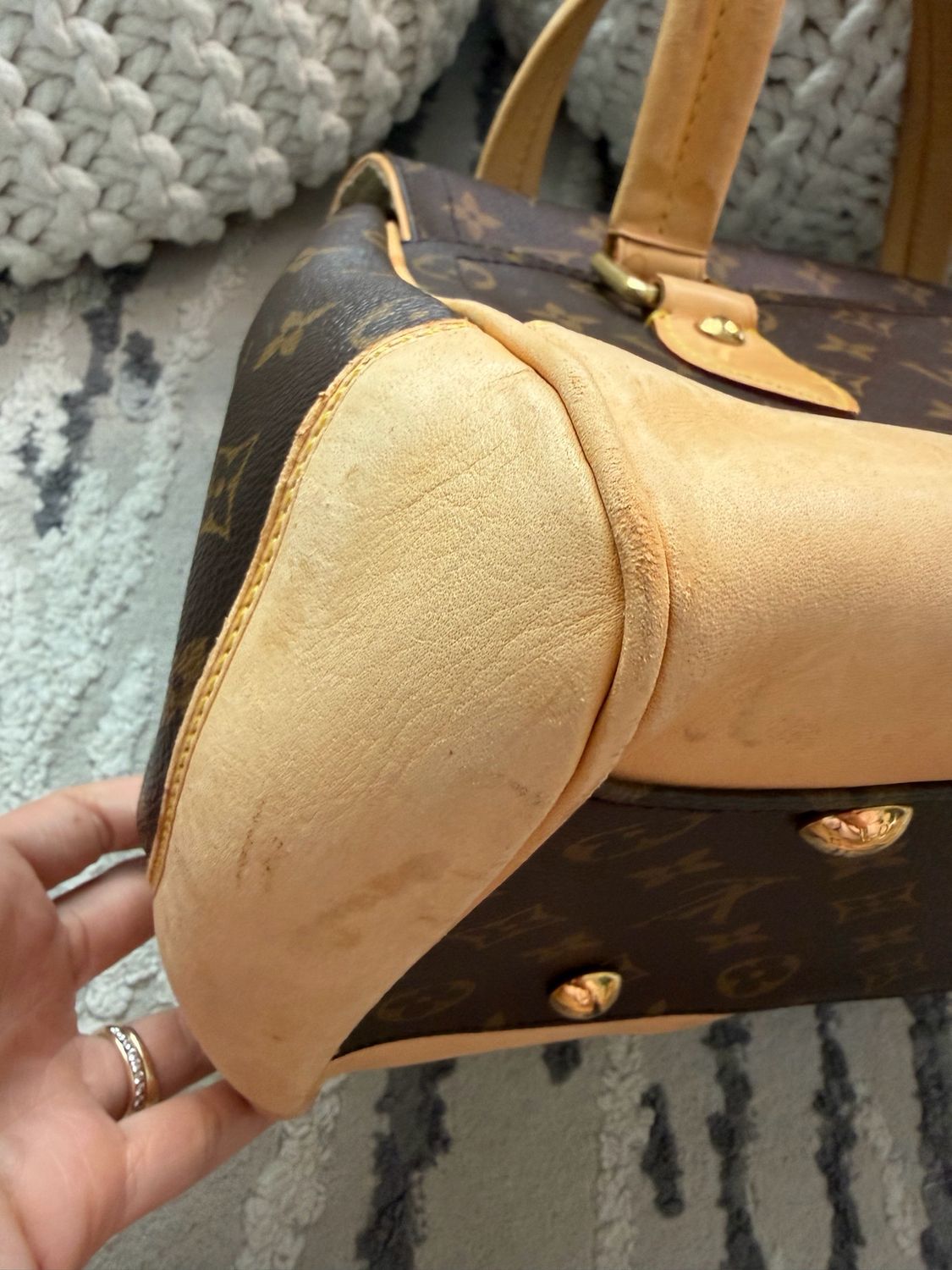 Louis Vuitton Monogram Beverly Gm Tote Shoulder 