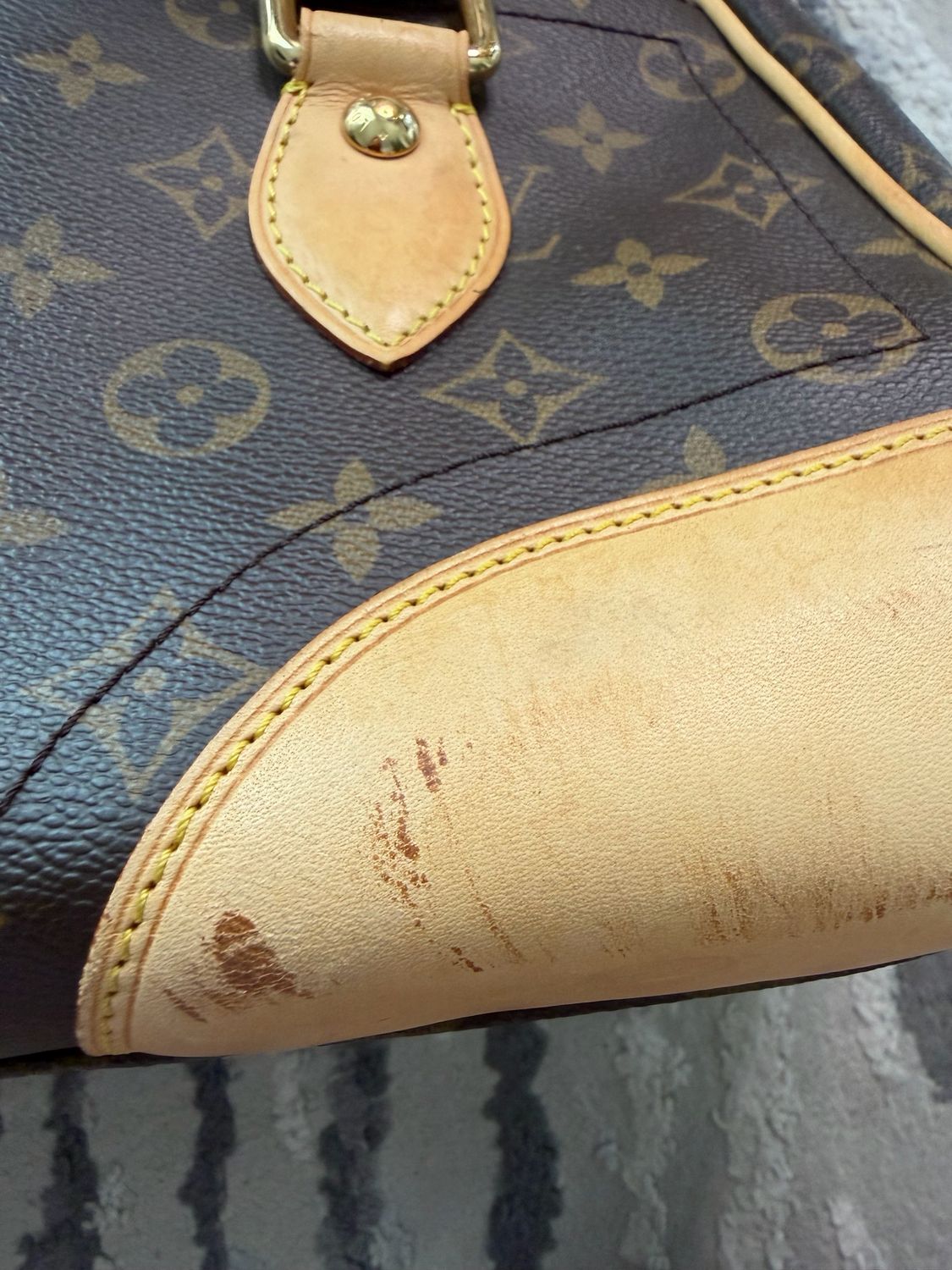 Louis Vuitton Monogram Beverly Gm Tote Shoulder 