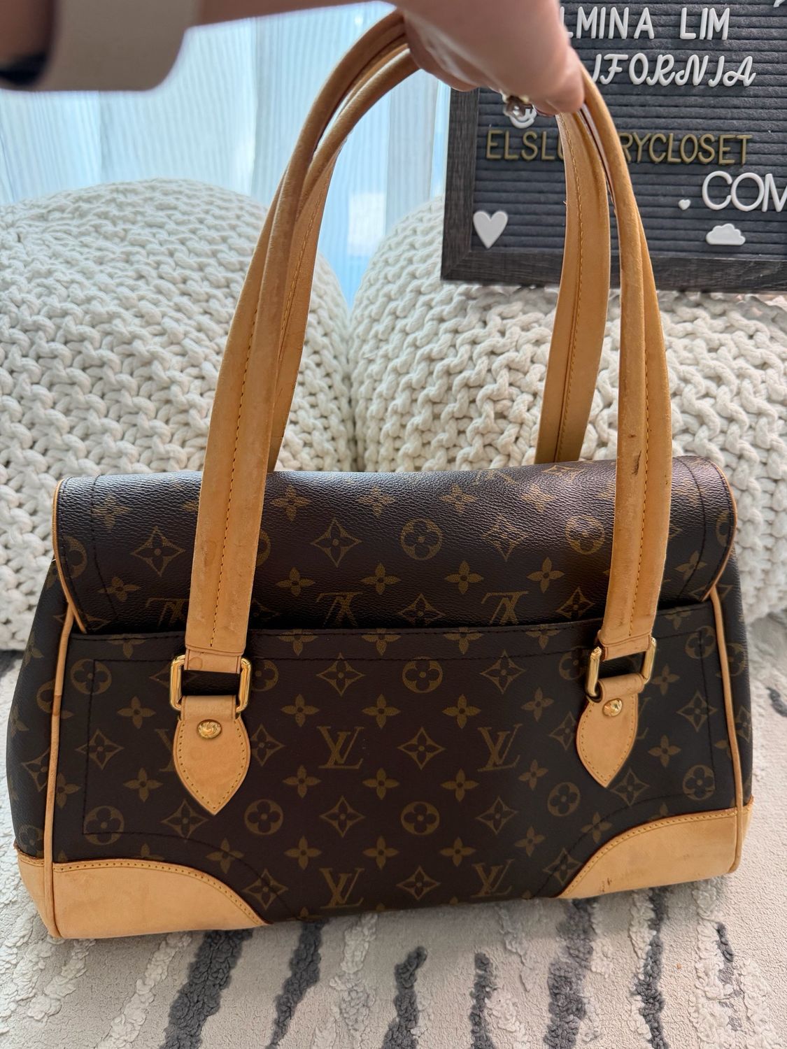 Louis Vuitton Monogram Beverly Gm Tote Shoulder 
