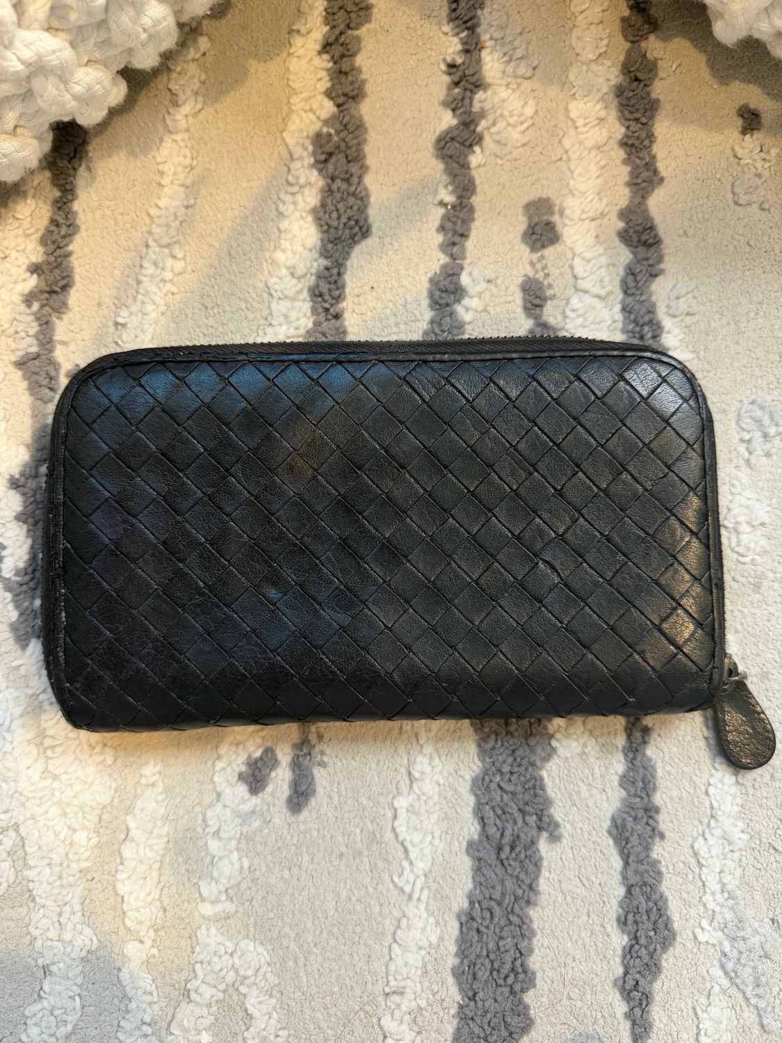 Bottega Veneta Zip Around Wallet Nappa Intreciatto