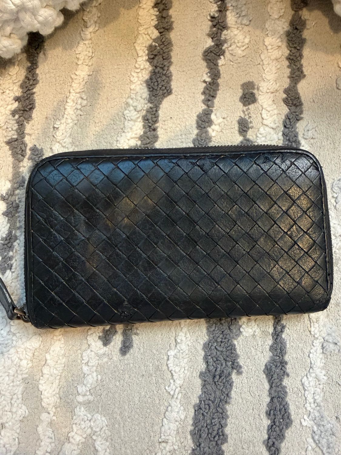 Bottega Veneta Zip Around Wallet Nappa Intreciatto