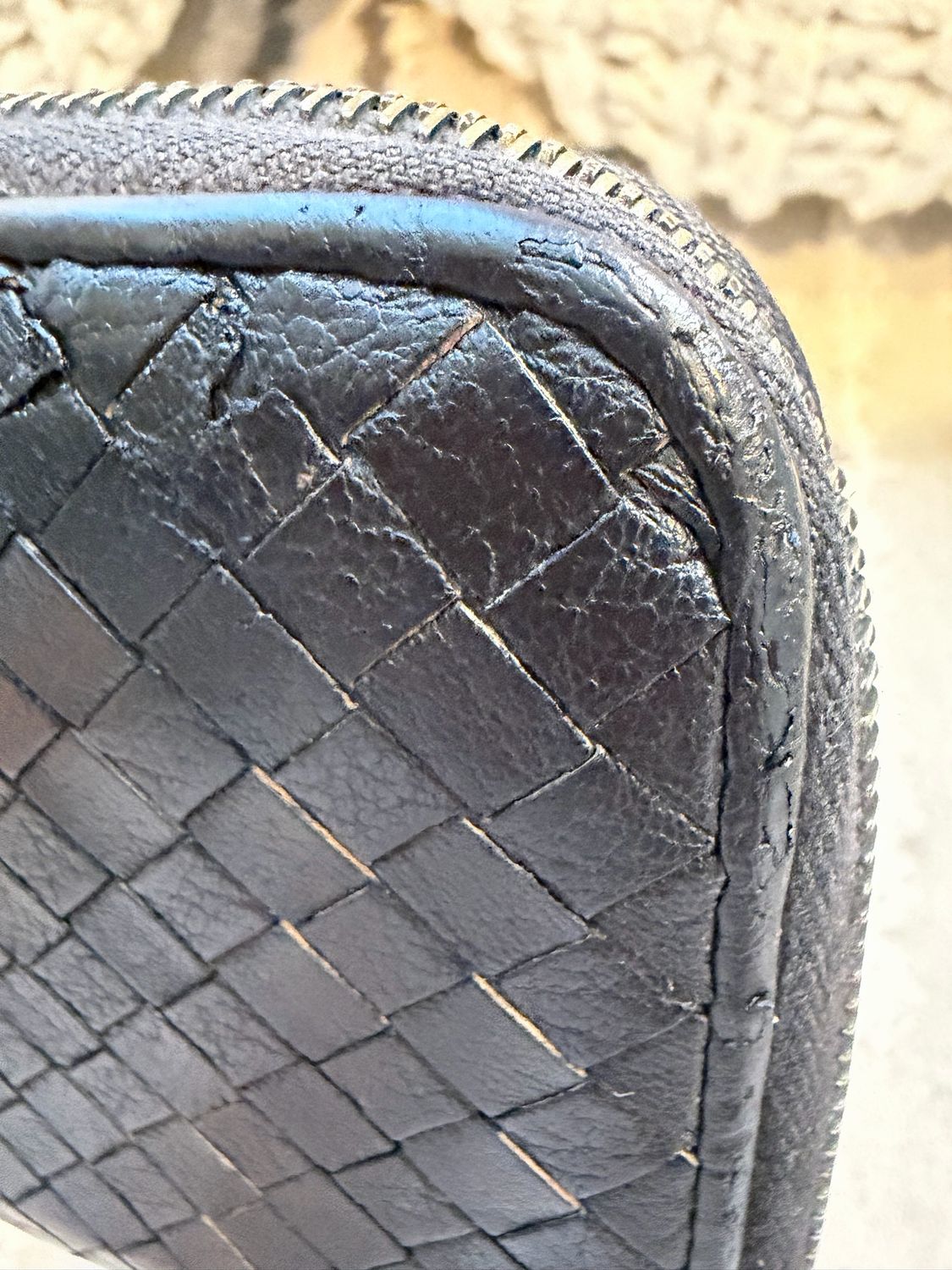 Bottega Veneta Zip Around Wallet Nappa Intreciatto