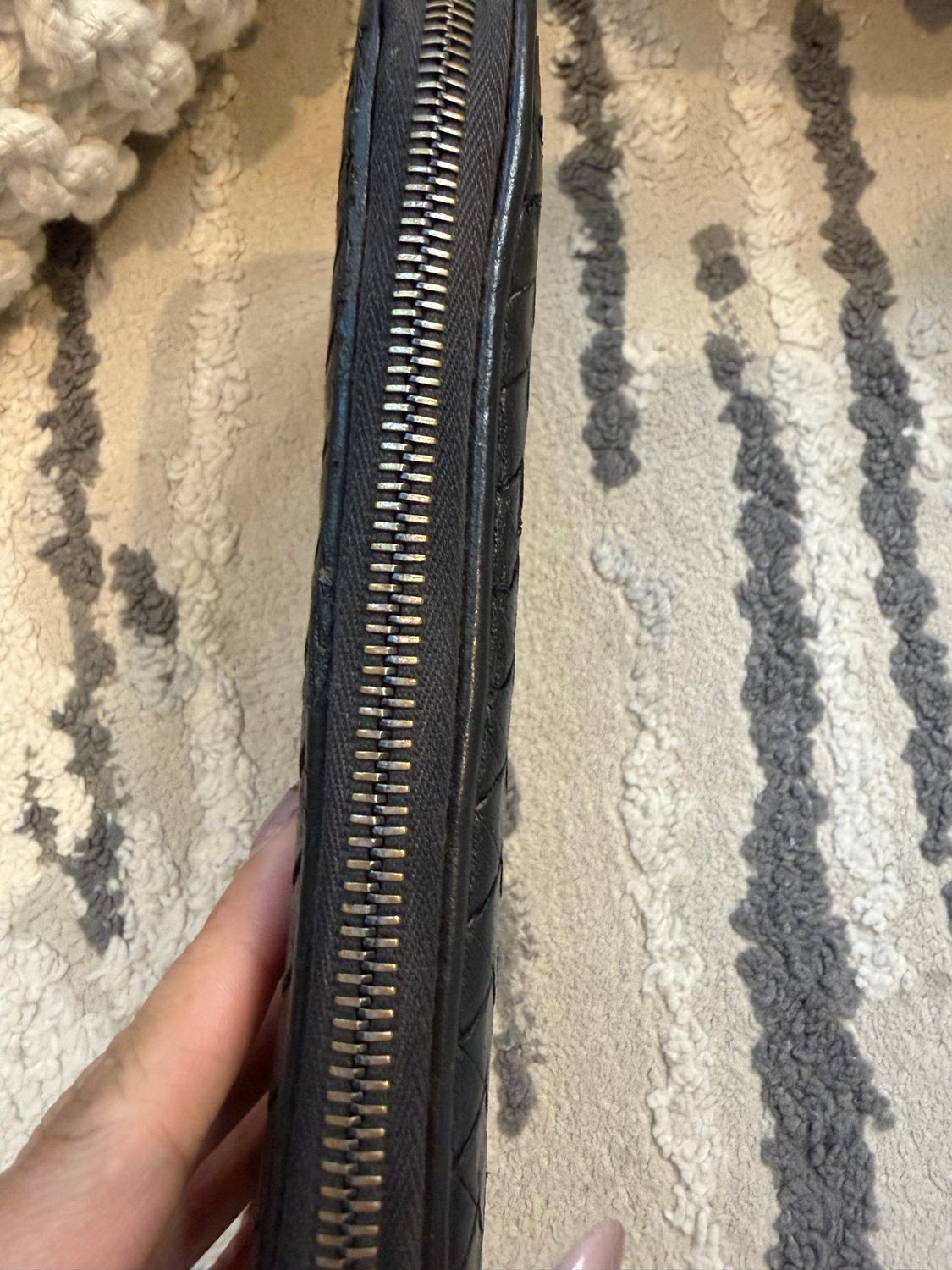 Bottega Veneta Zip Around Wallet Nappa Intreciatto