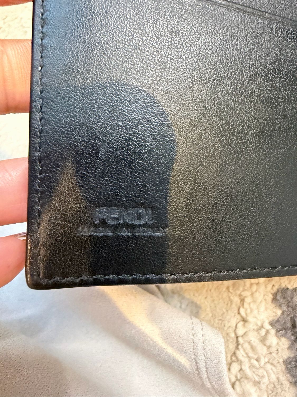 Fendi Monster Black Flap Long Wallet