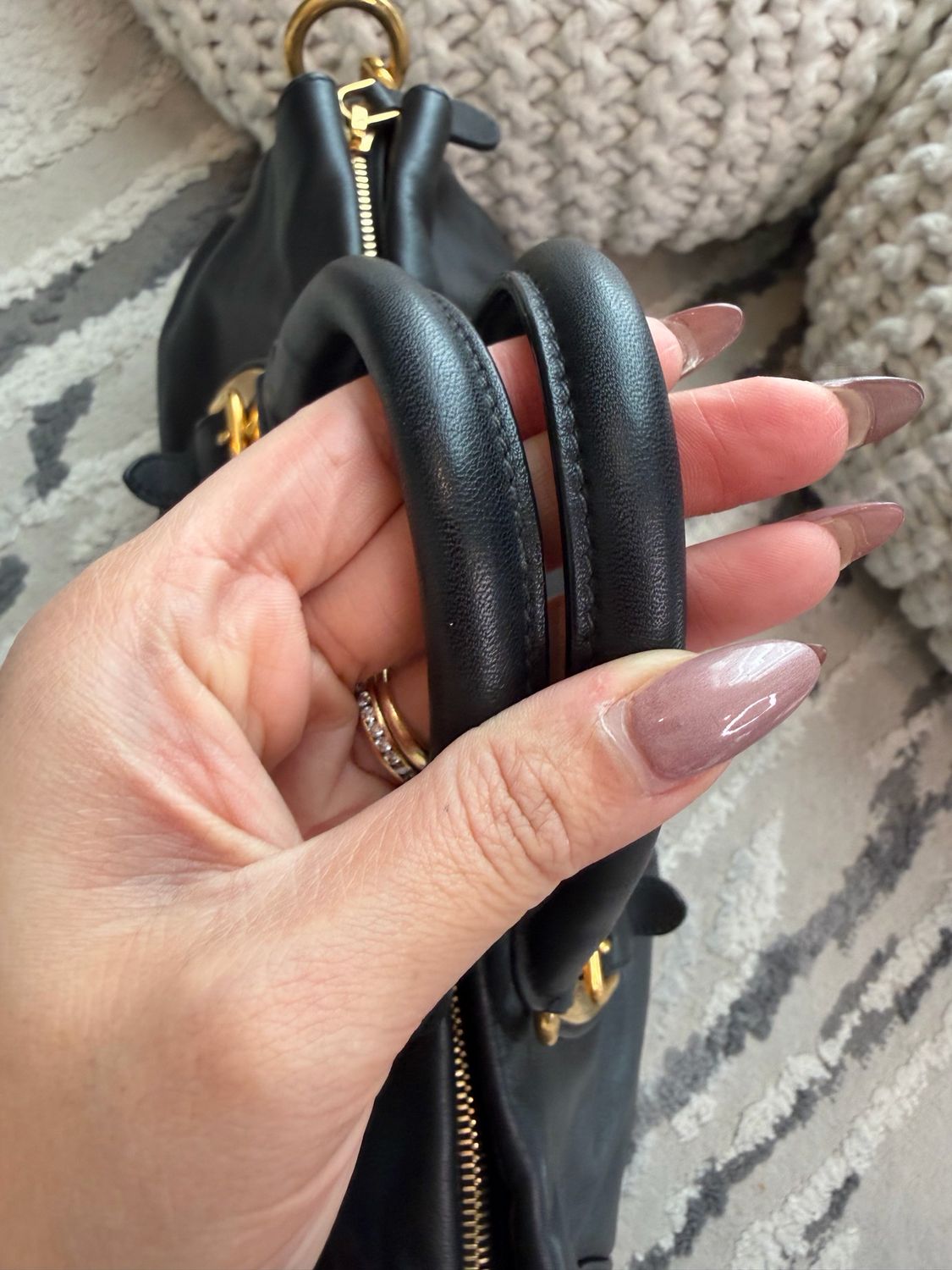 Prada Bauletto Soft Calf Convertible Crossbody