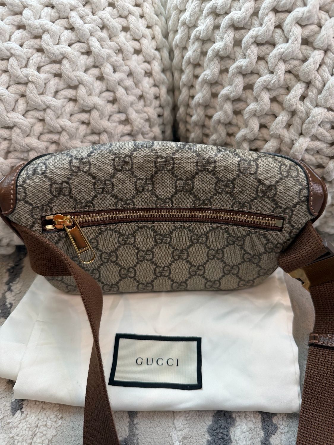 Gucci Patchwork G Supreme Waist Bag Bumbag 