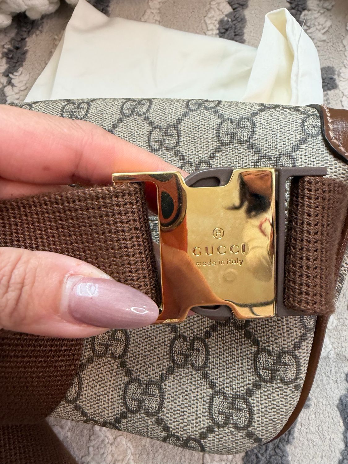 Gucci Patchwork G Supreme Waist Bag Bumbag 