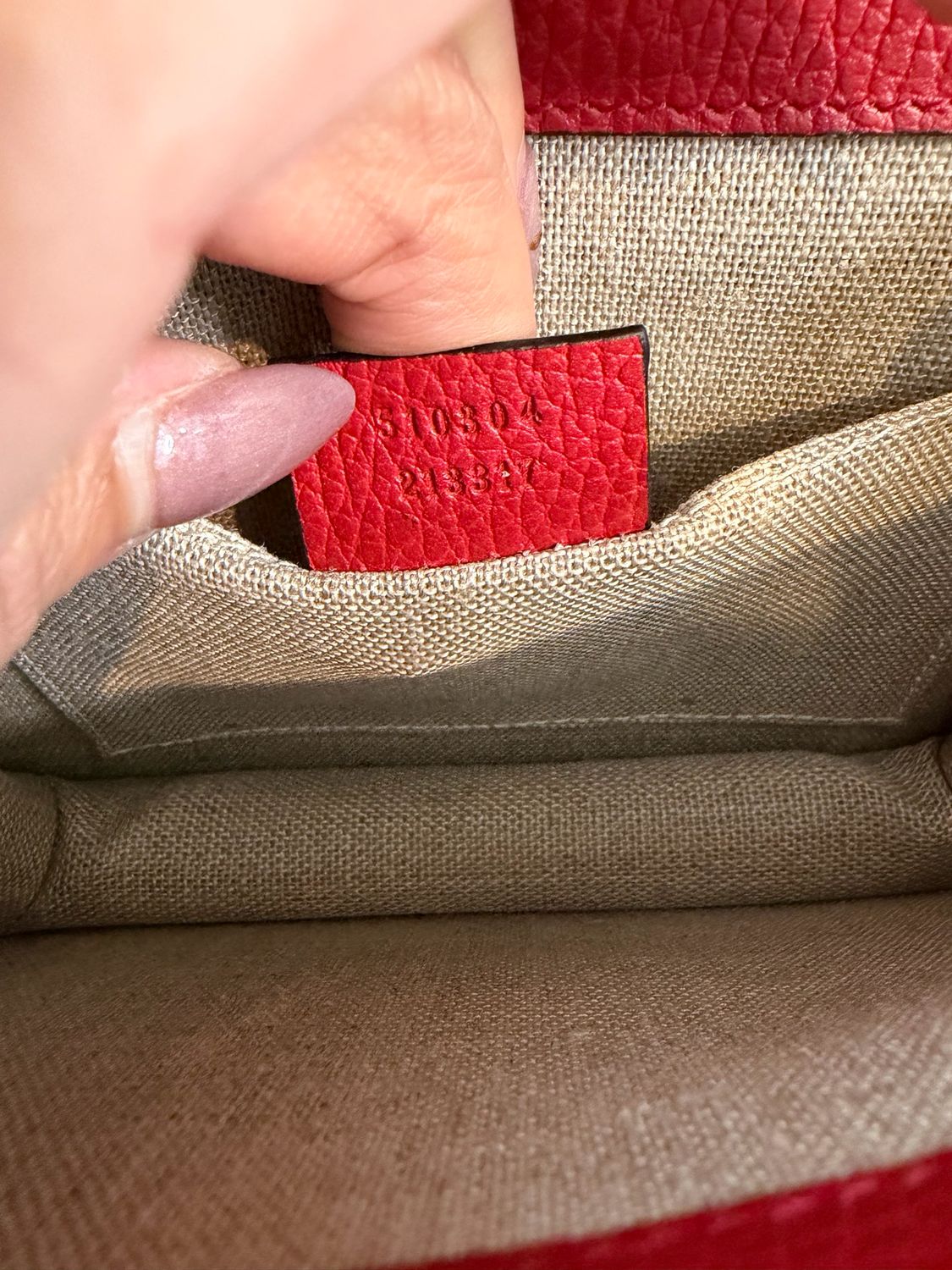 Gucci Pebbled Leather Crossbody Dollar Interlocking