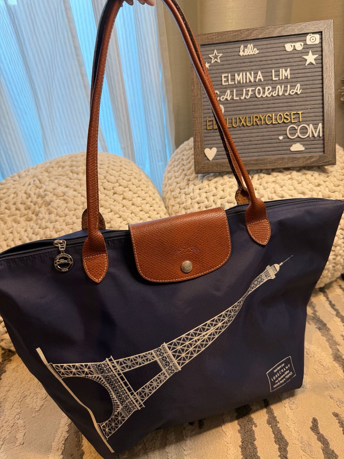 Longchamp Le Pliage Eiffel Tote