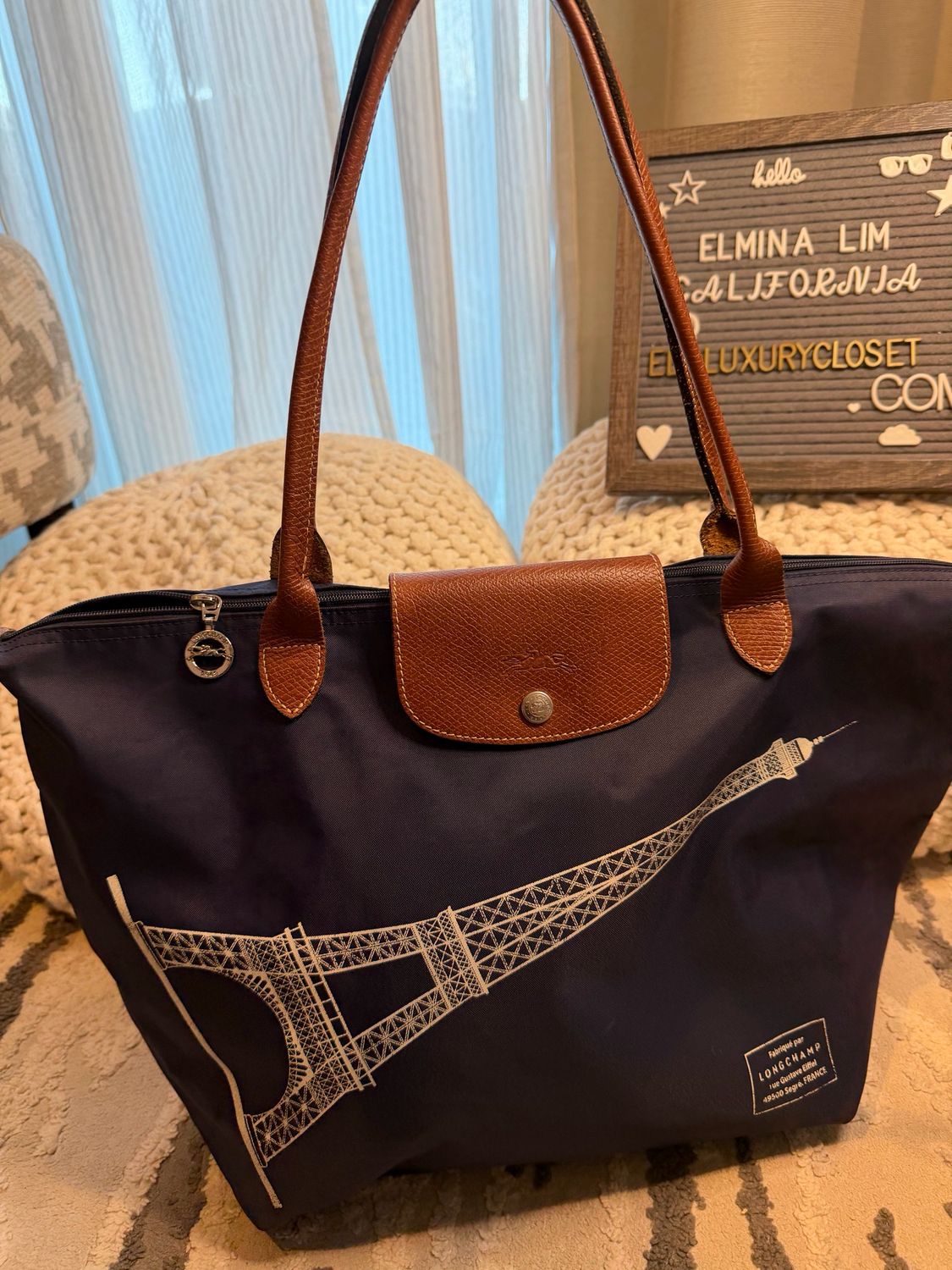 Longchamp Le Pliage Eiffel Tote