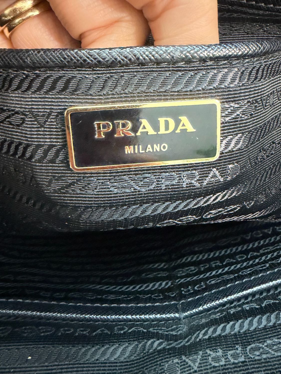 Prada Galleria Double Zipper Black