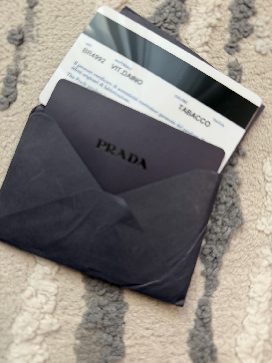 Prada Vitello Daino Zipper Crossbody Messenger