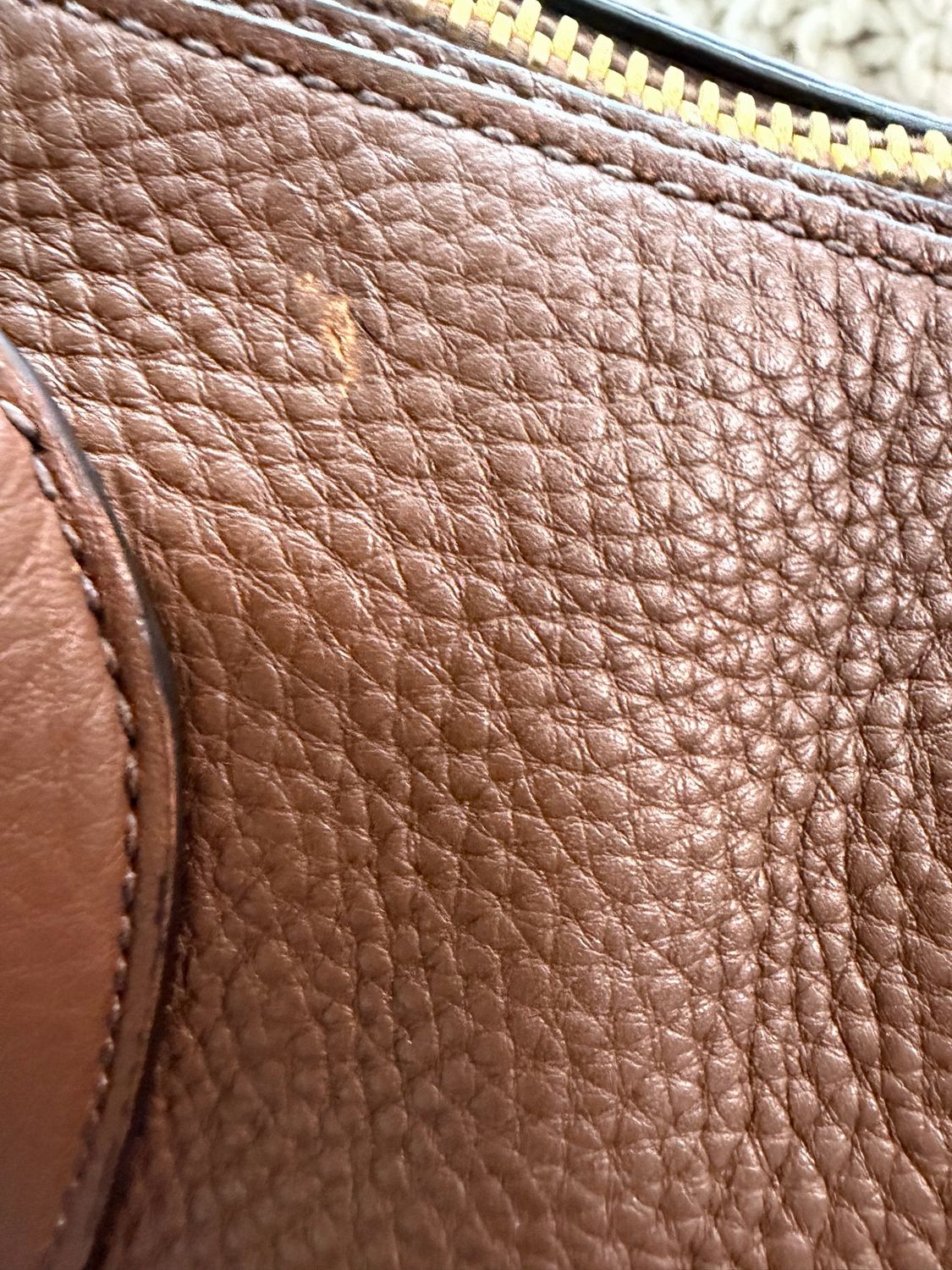 Prada Vitello Daino Zipper Crossbody Messenger