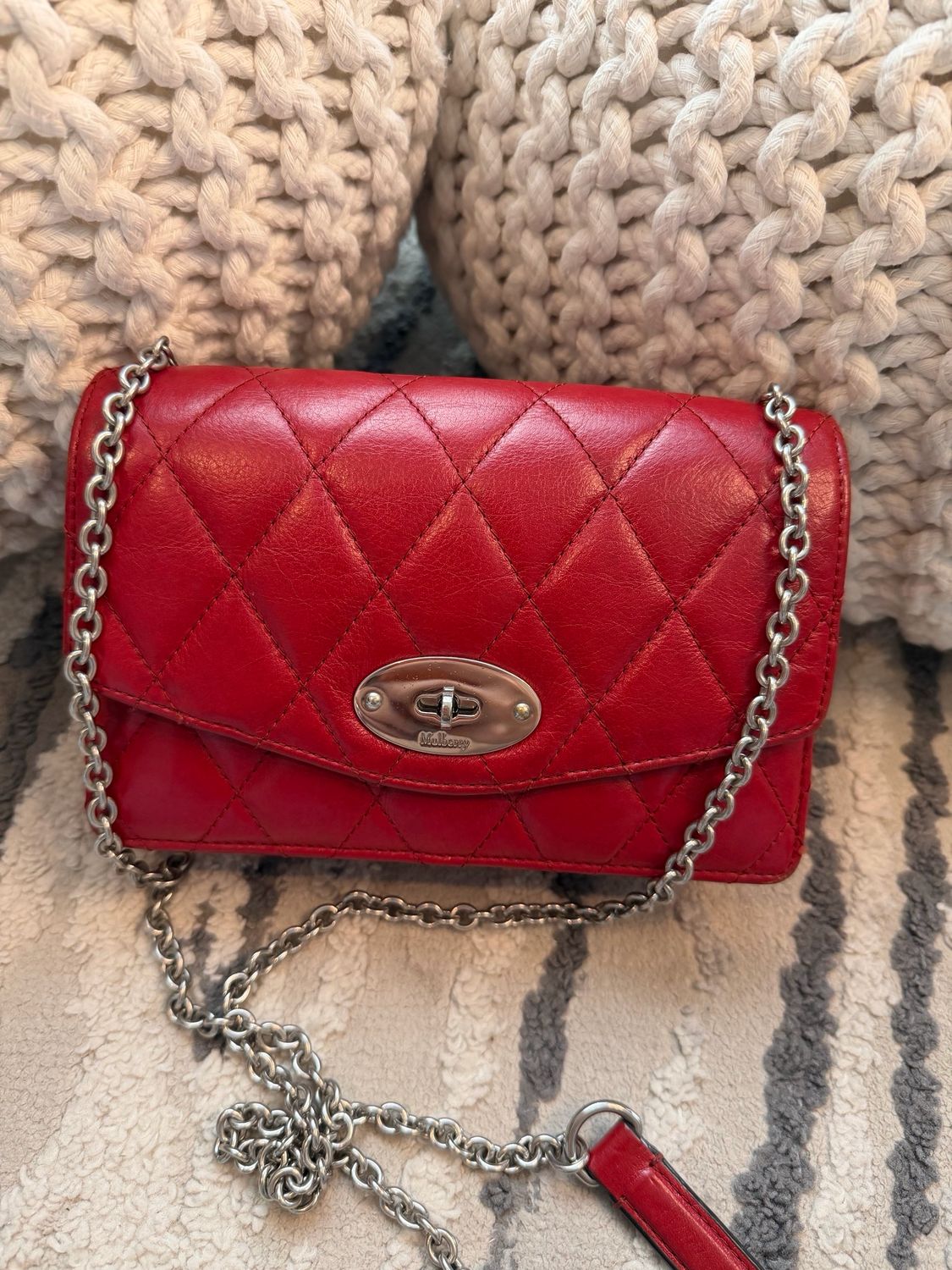 Mulberry Quilted Darley Flap Messenger Crossbody Sling