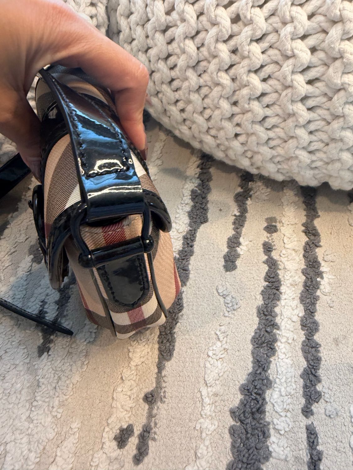 Burberry Flap Messenger Nova Check Crossbody Messenger