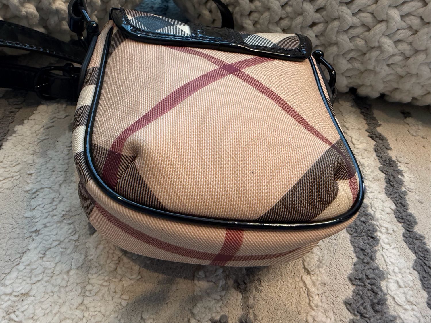 Burberry Flap Messenger Nova Check Crossbody Messenger