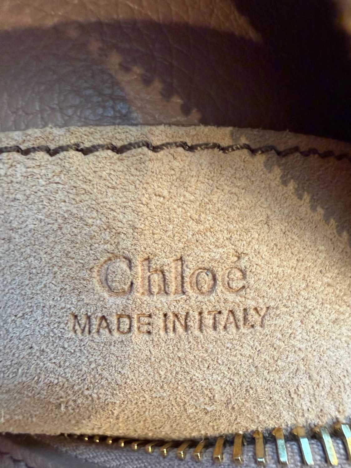 Chloe Marcie Hobo Shoulder Pebbled Leather 