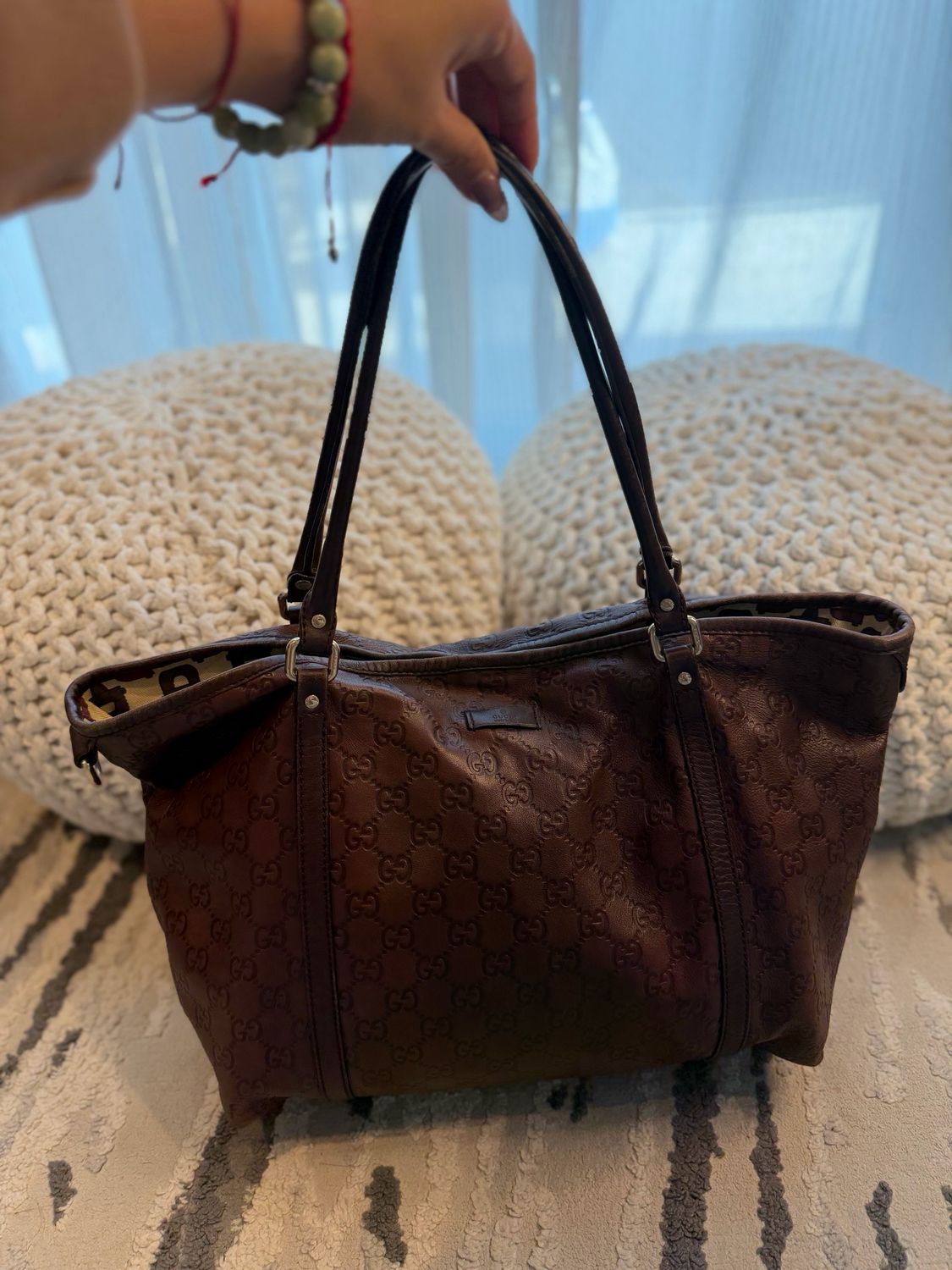Gucci Joy Tote Medium Guccissima Leather Shoulder Bag