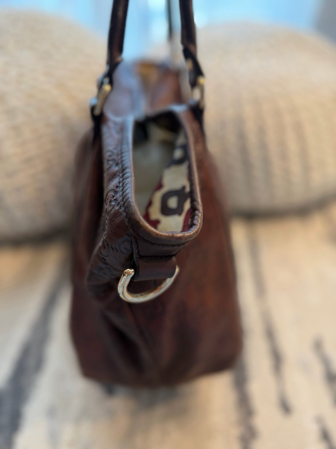 Gucci Joy Tote Medium Guccissima Leather Shoulder Bag