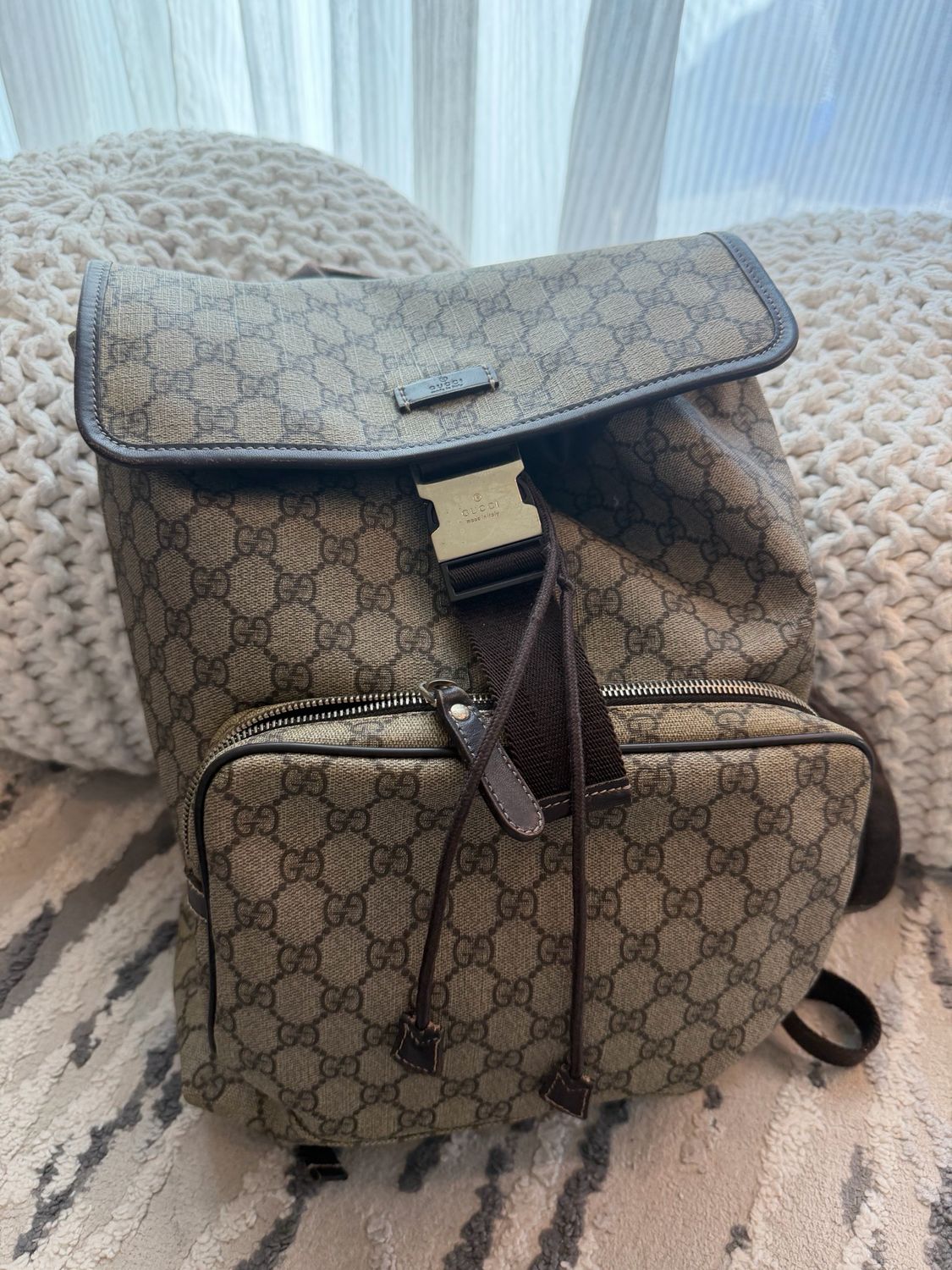 Gucci Backpack Supreme Monogram Coated Canvas