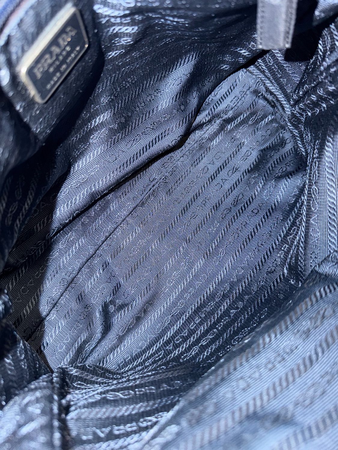 Prada Tracolla Vela Navy Blue