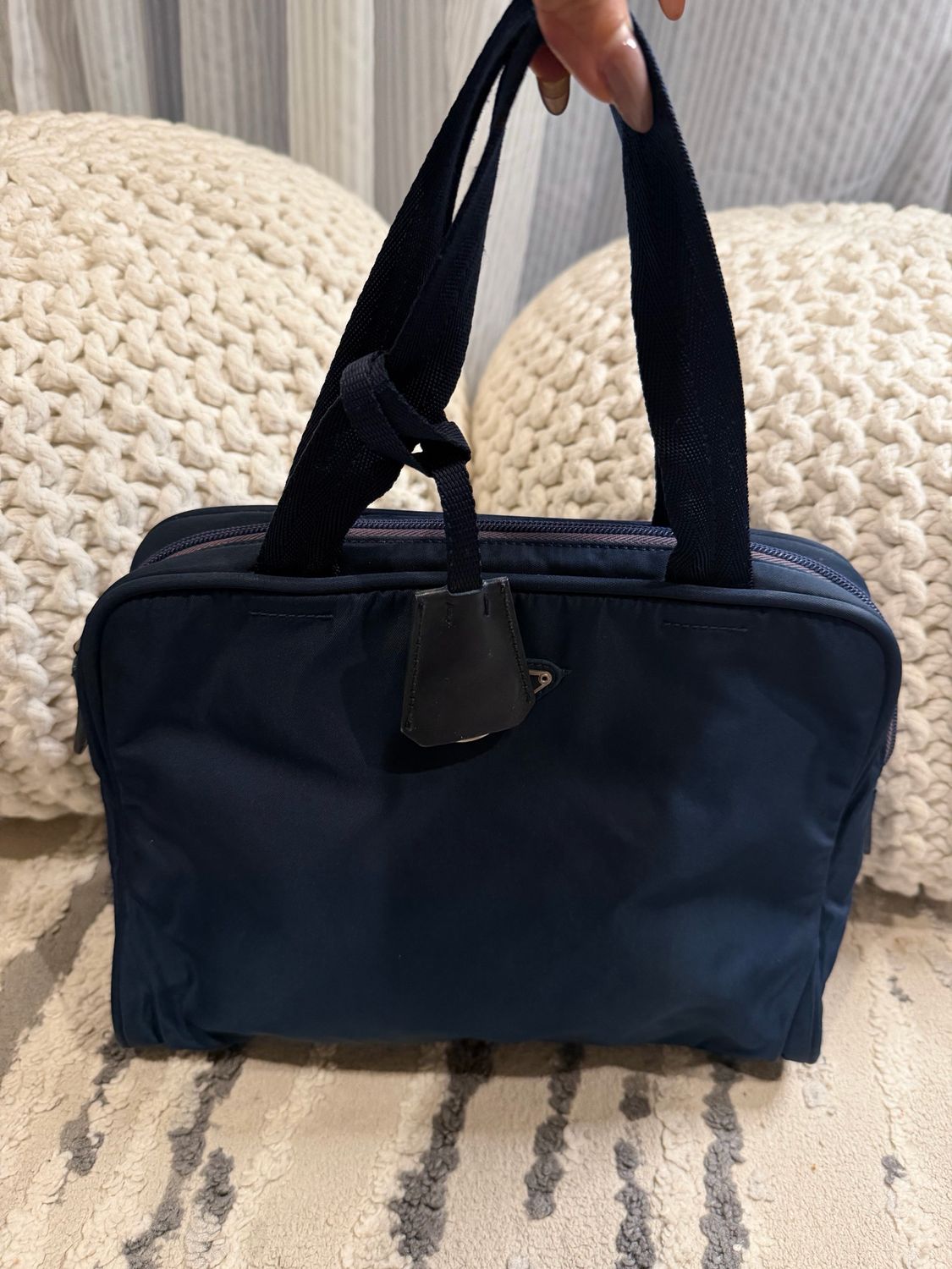 Prada Tracolla Vela Navy Blue