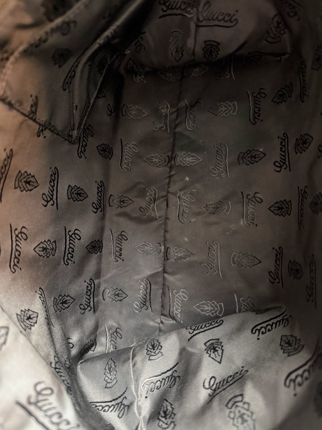 Gucci Flat Zipper Guccissima Leather Crossbody Bag