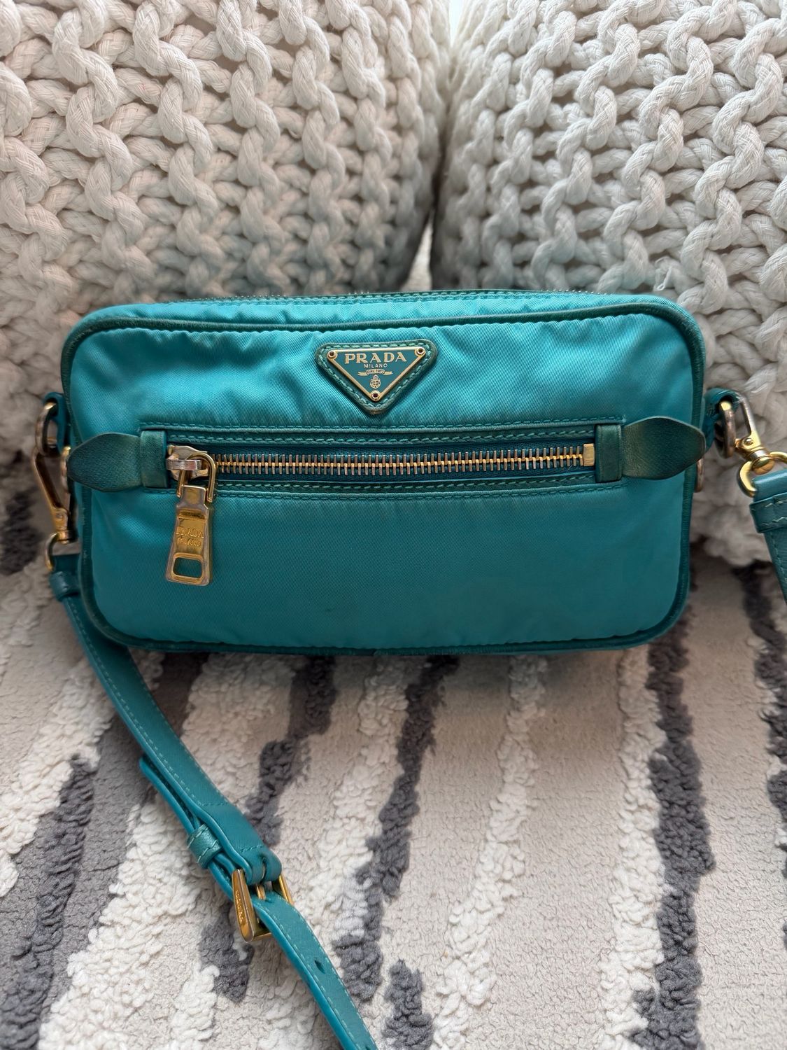 Prada Nylon Tessuto Sound Camera Bag Crossbody