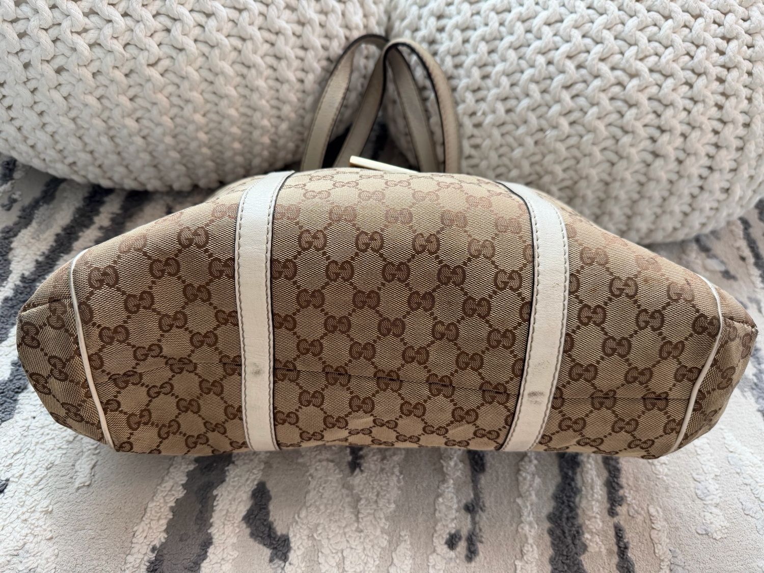 Gucci Ladies New Web Tote Medium