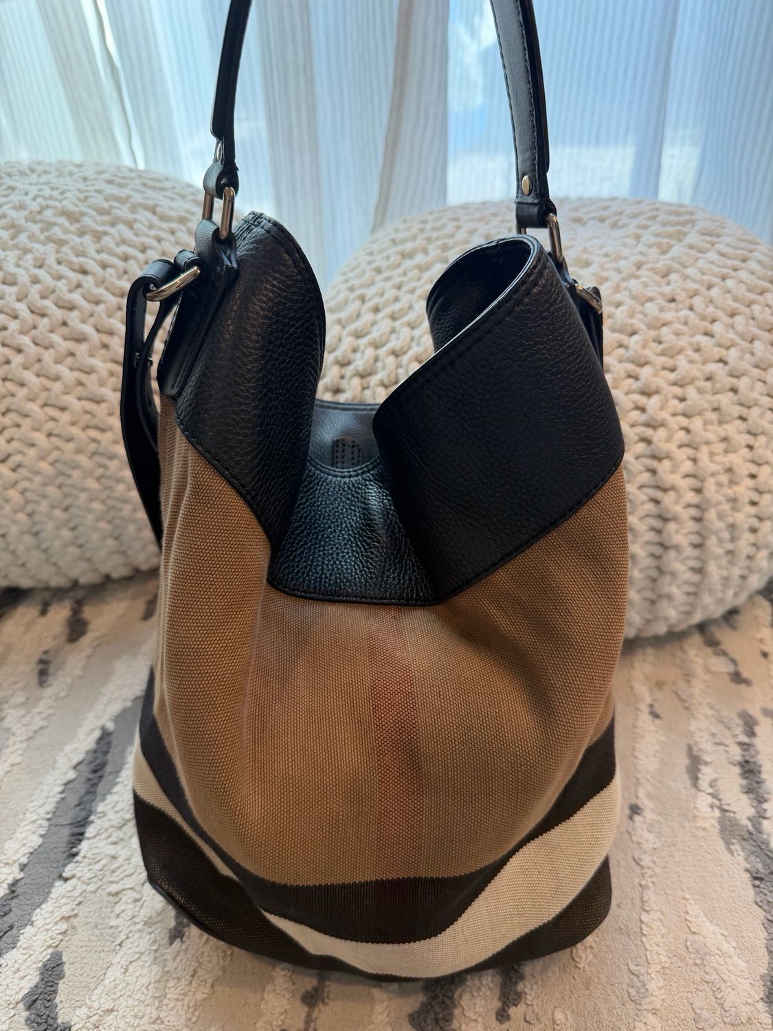 Burberry Ashby Bucket Messenger Crossbody