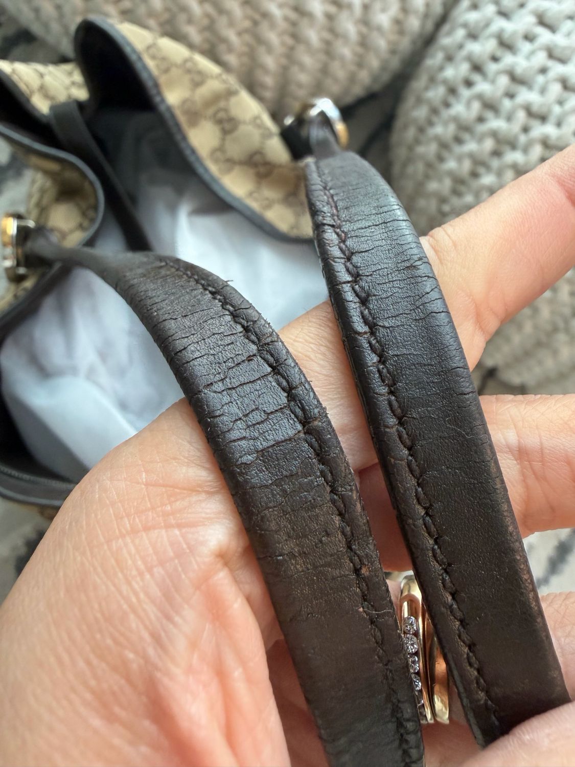 Gucci Twins Interlocking Tote Shoulder Bag