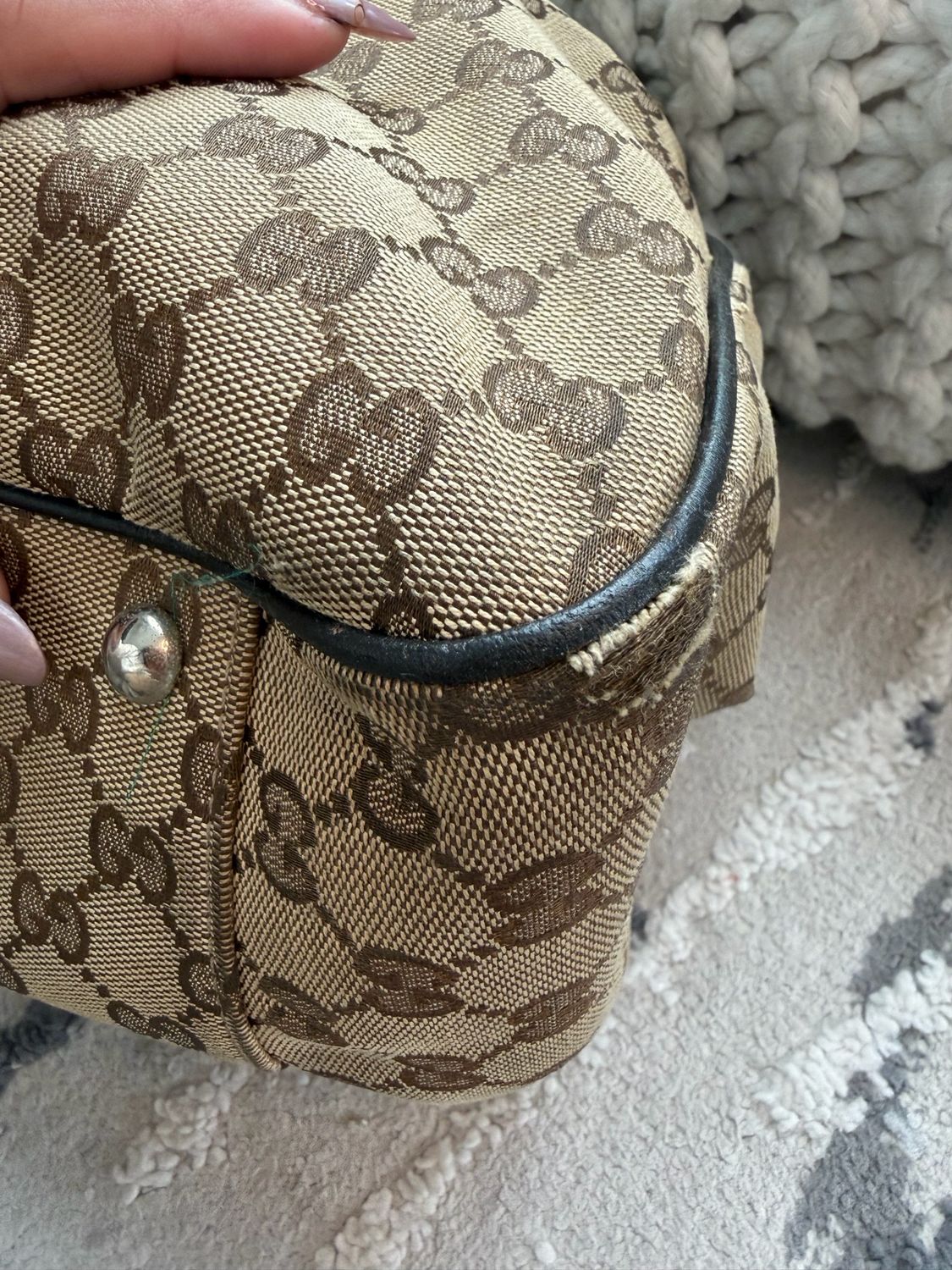Gucci Twins Interlocking Tote Shoulder Bag