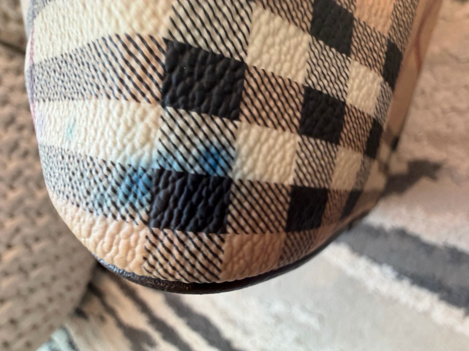 Burberry Haymarket Check Boston Bowler Chester Top Handle