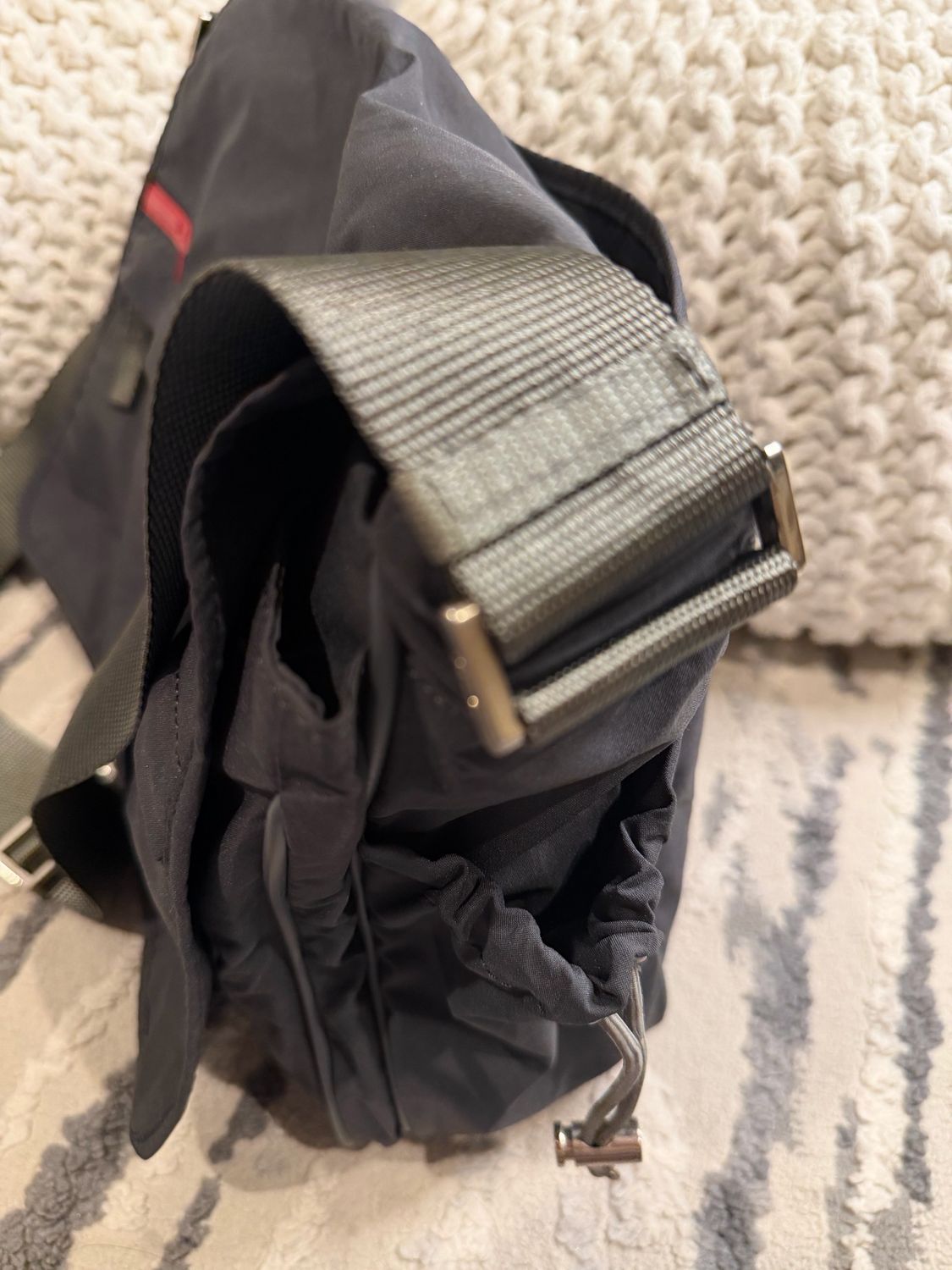 Prada Sport Nylon Messenger Flap Crossbody Messenger