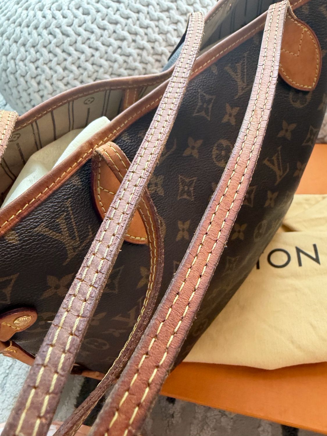 Louis Vuitton Monogram Neverfull Mm Tote Shoulder