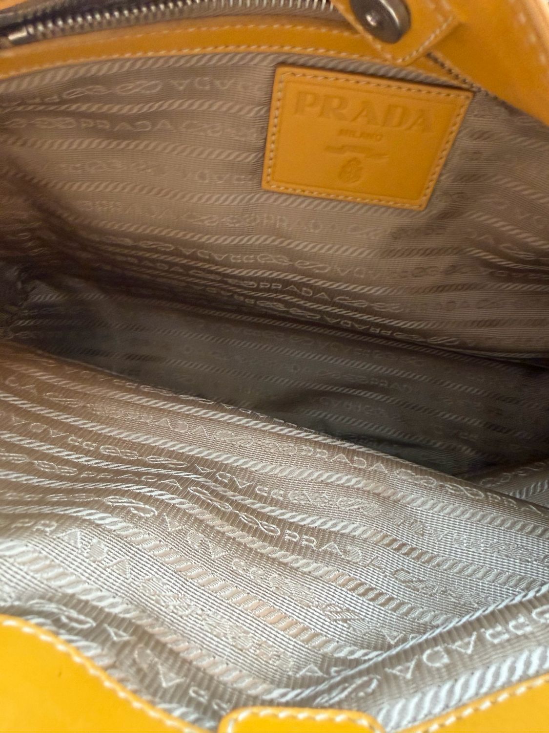 Prada Jacquard Logo Canvas Hobo Shoulder