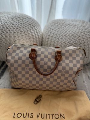 Louis Vuitton Damier Azur Top Handle Satchel Speedy 35