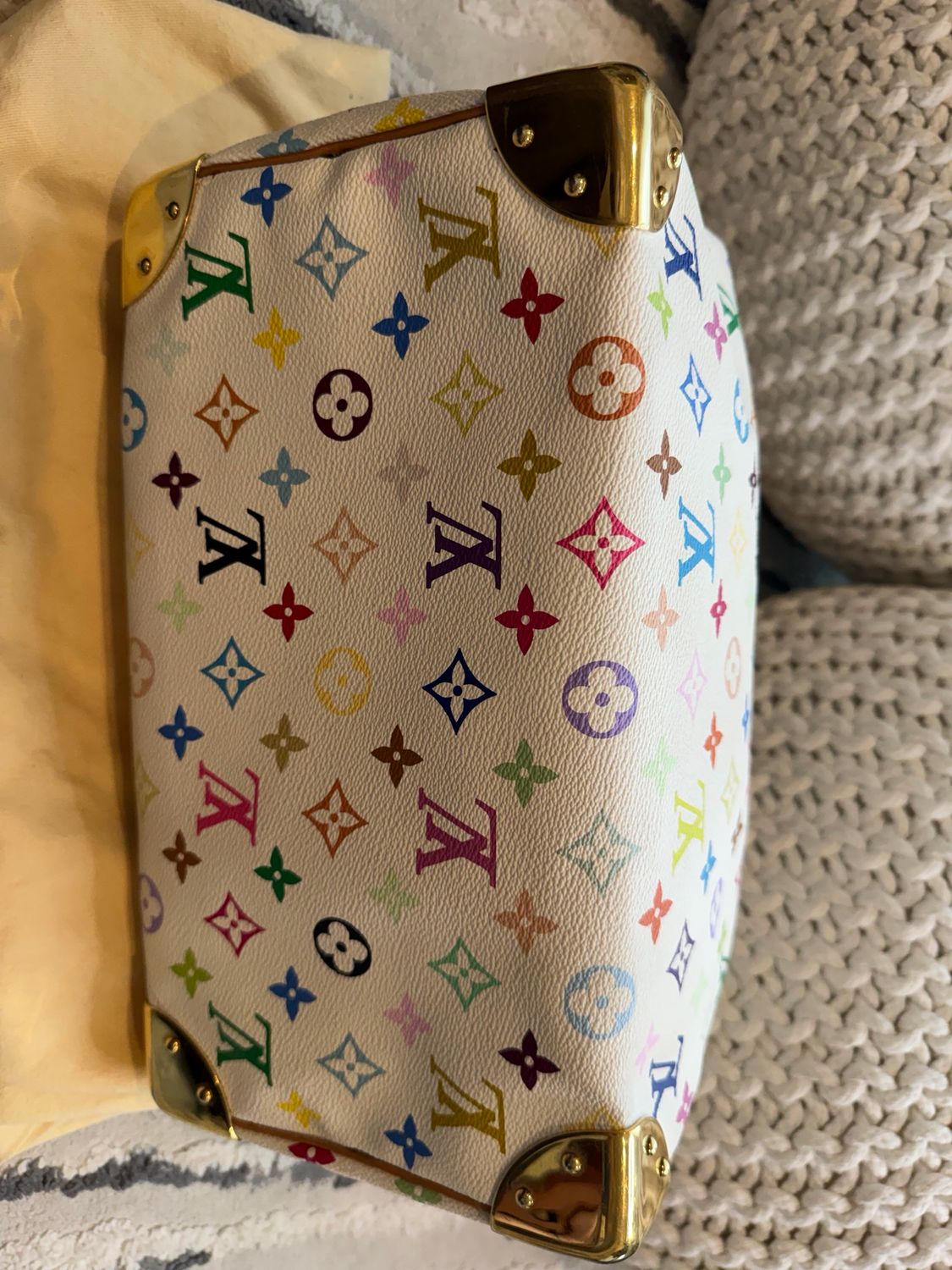 Louis Vuitton Speedy Takashi Murakami Speedy Multicolor Blanc
