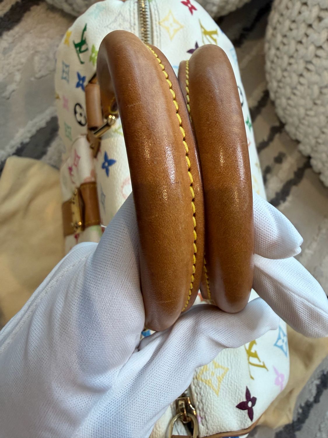 Louis Vuitton Speedy Takashi Murakami Speedy Multicolor Blanc