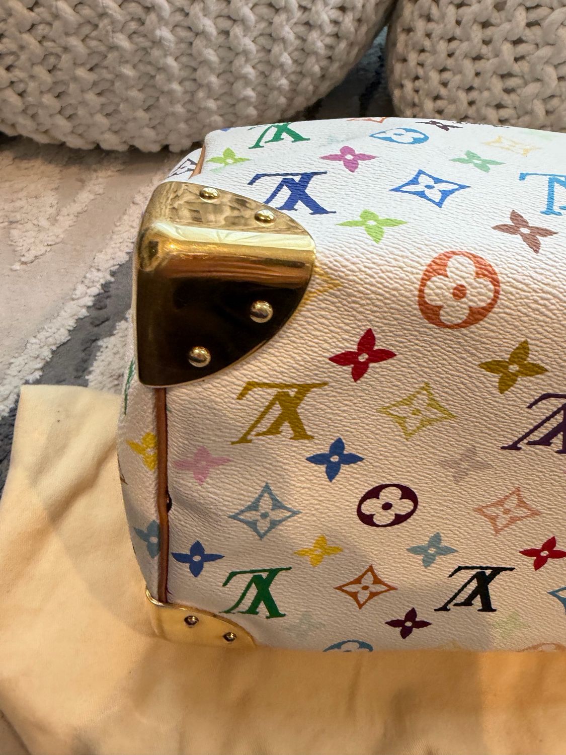 Louis Vuitton Speedy Takashi Murakami Speedy Multicolor Blanc
