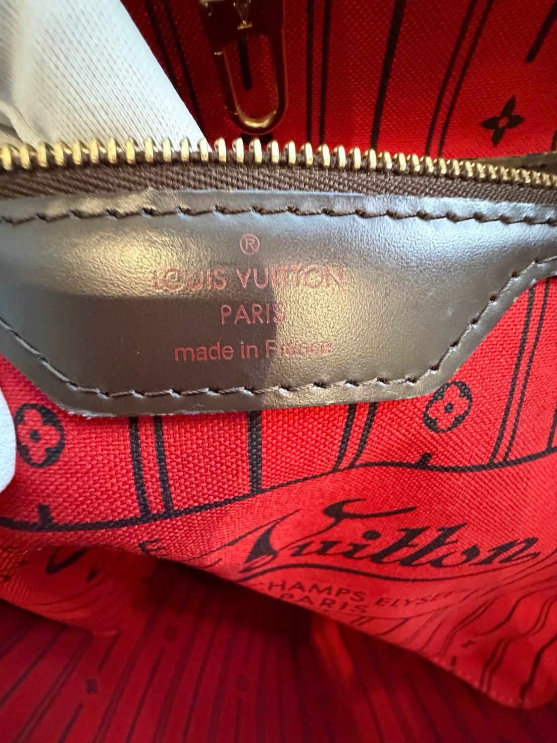 Louis Vuitton Neverfull Damier Ebene GM Tote Shoulder