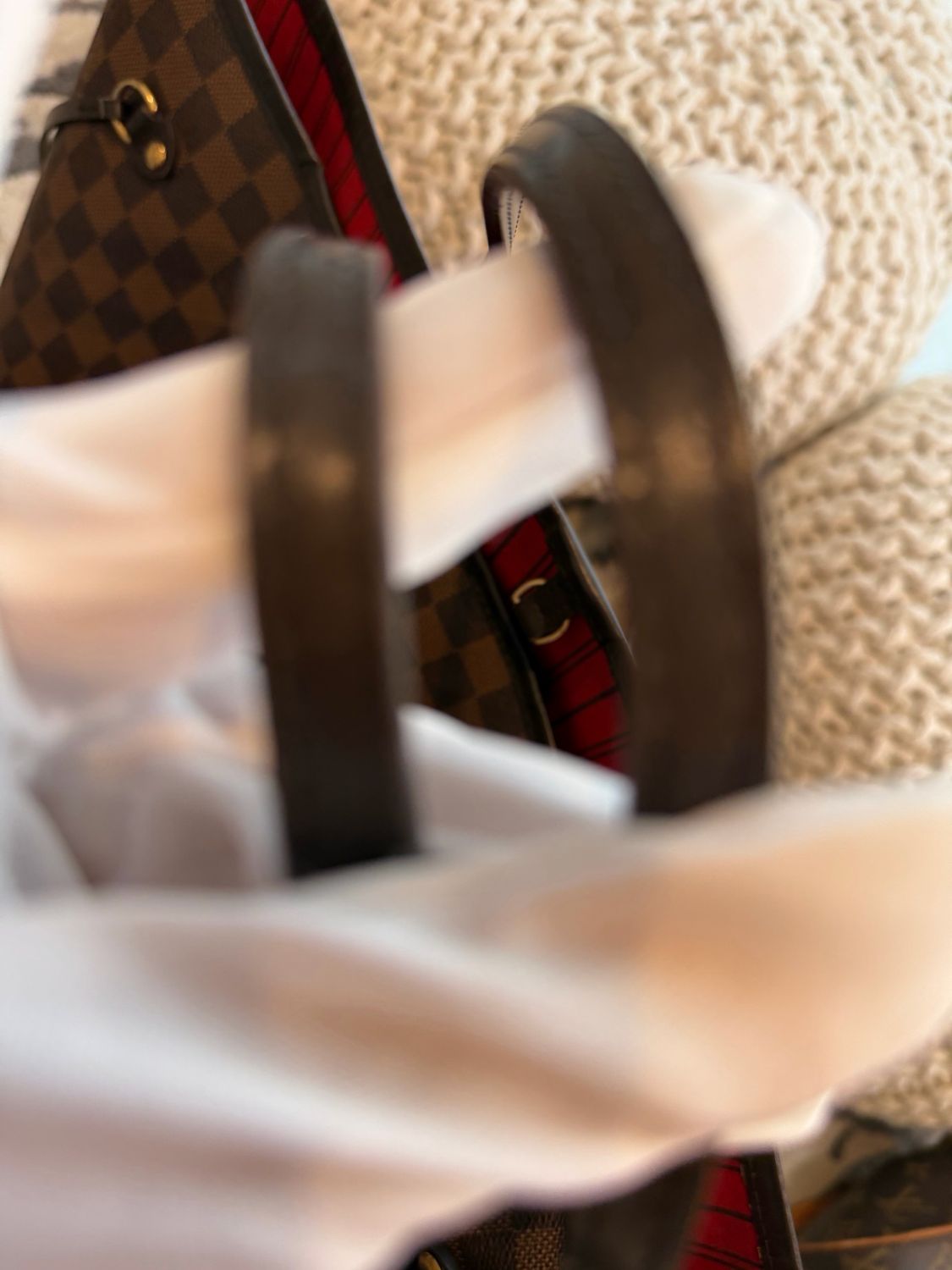 Louis Vuitton Neverfull Damier Ebene GM Tote Shoulder