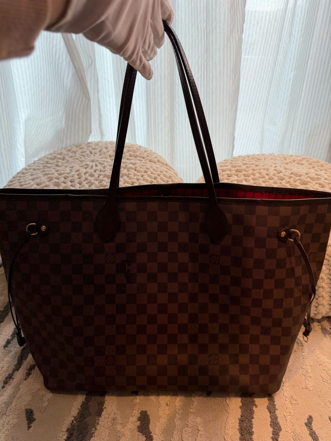 Louis Vuitton Neverfull Damier Ebene GM Tote Shoulder