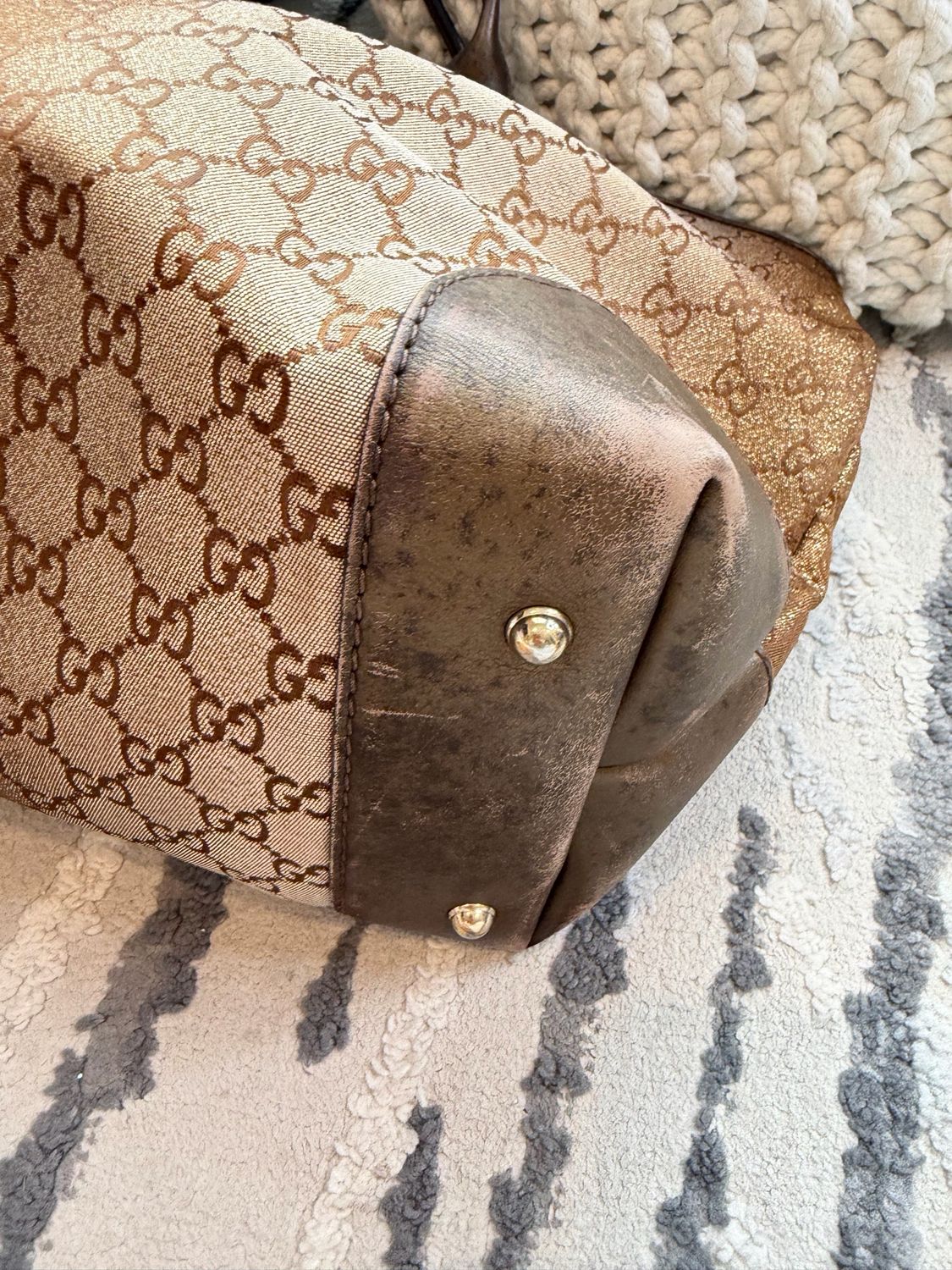 Gucci Lurex Tote Shoulder Ombre Metallic