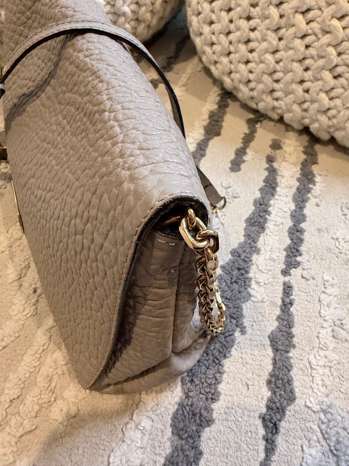 Burberry Mildenhall Sling Crossbody Grainy Leather