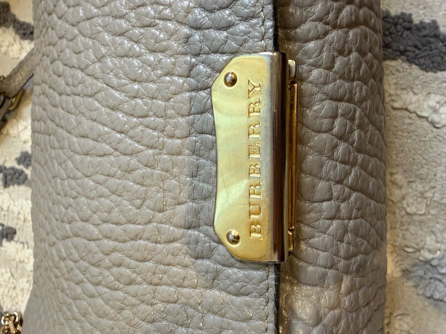 Burberry Mildenhall Sling Crossbody Grainy Leather