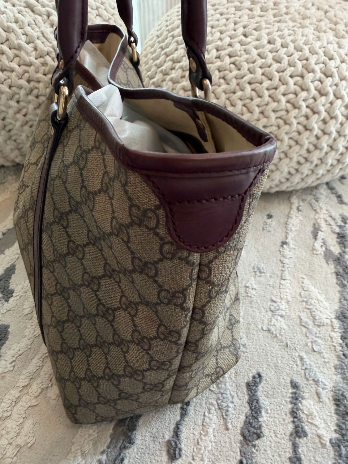 Gucci Monogram Supreme Joy Tote