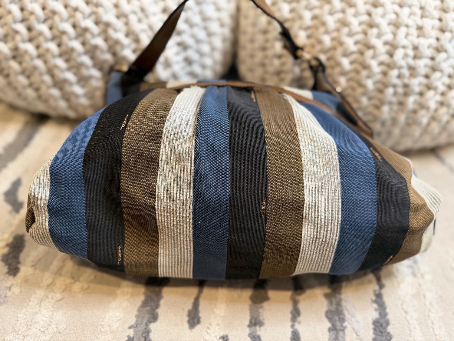 Fendi Chef Hobo Multicolor Canvas 