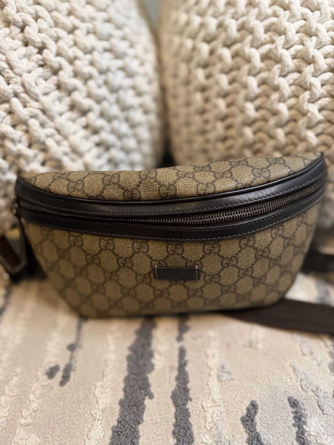 Gucci Monogram Supreme Waist Bag Belt Bag